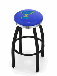 St. Louis Blues Chrome Ring Swivel Stool