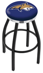 Montana State Chrome Ring Swivel Stool