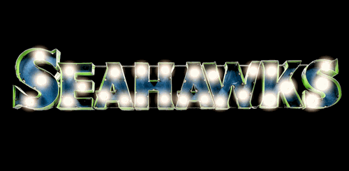 Seattle Seahawks Recycled Lighted Sign
