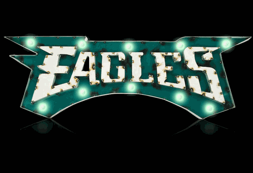 Philadelphia Eagles Recycled Lighted Sign