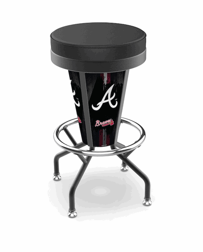 Atlanta Braves Lighted Bar Stool