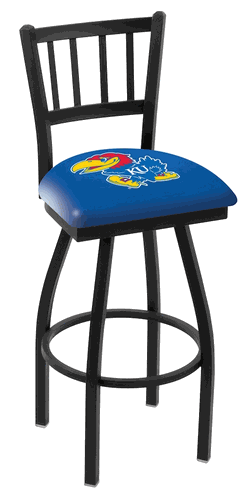 Kansas Jailhouse Back Swivel Stool