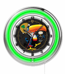 Notre Dame-Guinness Neon Clock 19