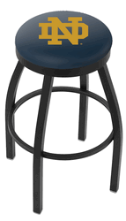 Notre Dame Black Ring Swivel Stool