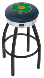 Notre Dame Shamrock Diner Swivel Stool