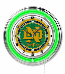 Notre Dame Vintage Neon Clock 19