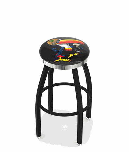 Notre Dame-Guinness Toucan Chrome Ring Swivel Stool