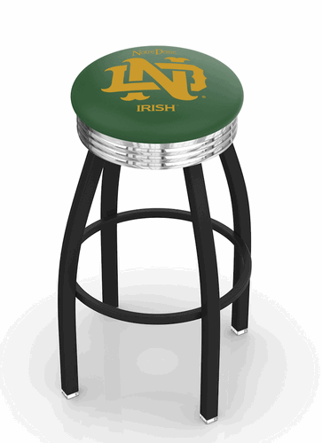 Notre Dame Vintage Diner Swivel Stool