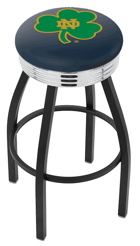 Notre Dame Shamrock Diner Swivel Stool