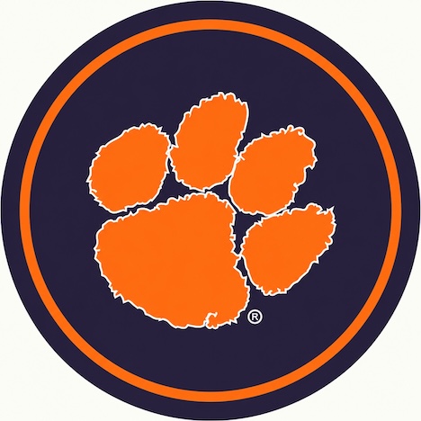 Clemson 64 Round Spirit Rug