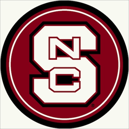 NC State 64 Round Spirit Rug
