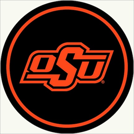 Oklahoma State 64 Round Spirit Rug