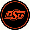 Oklahoma State 64 Round Spirit Rug