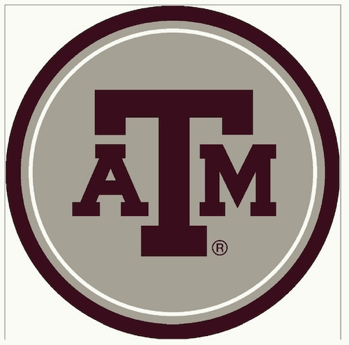 Texas A&M 64 Round Spirit Rug