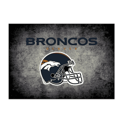 Denver Broncos Distressed Rug