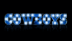 Dallas Cowboys Team Recycled Lighted Sign