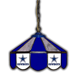 Dallas Cowboys 14 Stained Glass Pub Light