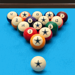 Dallas Cowboys Retro Billiard Ball Set