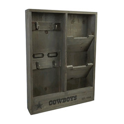 Dallas Cowboys Rustic Wood Office Organizer