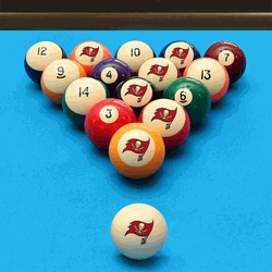 Tampa Bay Bucaneers Retro Billiard Ball Set