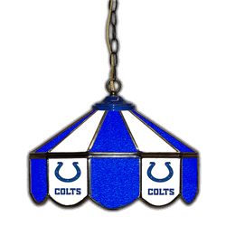 Indianapolis Colts 14 Stained Glass Pub Light