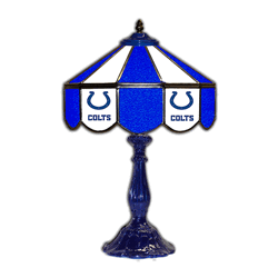 Indianapolis Colts 21 Glass Table Lamp