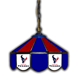 Houston Texans 14 Stained Glass Pub Light