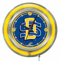 South Dakota State Neon Clock 15