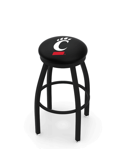 Cincinnati Black Ring Swivel Stool