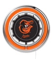 Baltimore Orioles Neon Clock 19