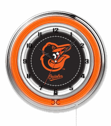 Baltimore Orioles Neon Clock 19