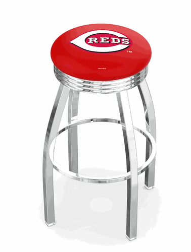 Cincinnati Reds Chrome Diner Swivel Stool