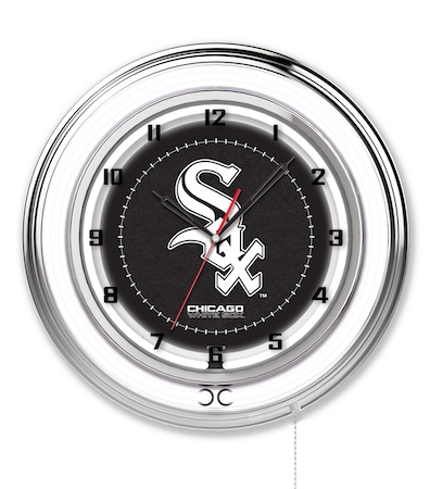 Chicago White Sox Neon Clock 19