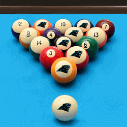 Carolina Panthers Retro Billiard Ball Set