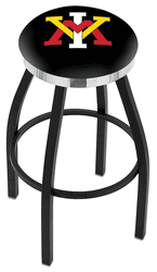 Virginia Military Chrome Ring Swivel Stool