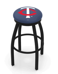 Minnesota Twins Black Ring Swivel Stool