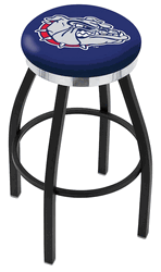 Gonzaga Chrome Ring Swivel Stool
