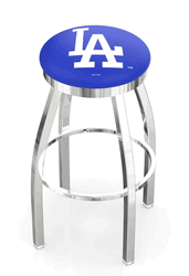 Los Angeles Dodgers Ring Chrome Swivel Stool