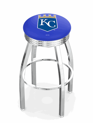 Kansas City Royals Chrome Diner Swivel Stool