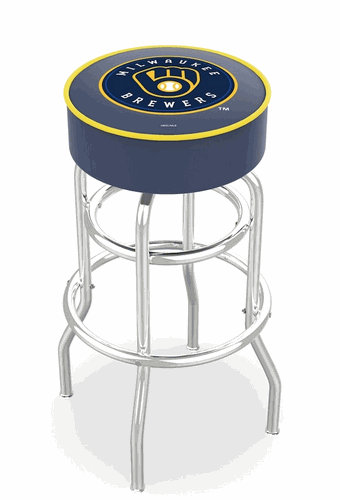 Milwaukee Brewers Cushion Bar Stool