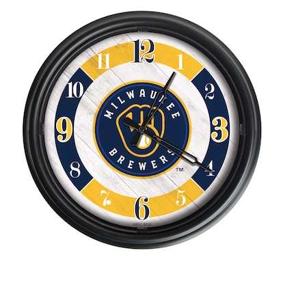 Milwaukee Brewers Outdoor LED Clock