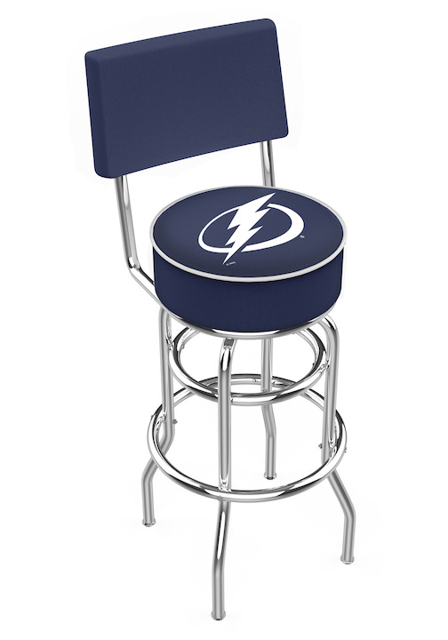 Tampa Bay Lightning Logo Seatback Bar Stool