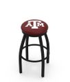 Texas A&M Black Ring Swivel Stool