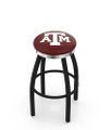 Texas A&M Chrome Ring Swivel Stool
