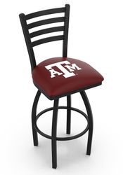 Texas A&M Ladder Back Swivel Stool