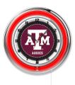 Texas A&M Neon Clock 19
