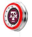 Texas A&M Neon Clock 19