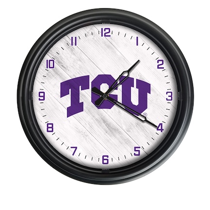 Texas Christian Outdoor LED Clock