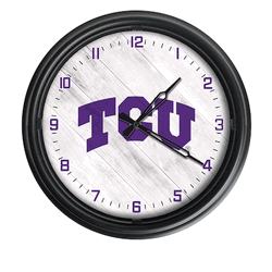 Texas Christian Outdoor LED Clock