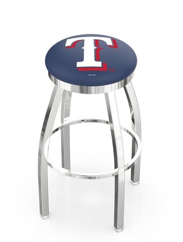 Texas Rangers Ring Chrome Swivel Stool
